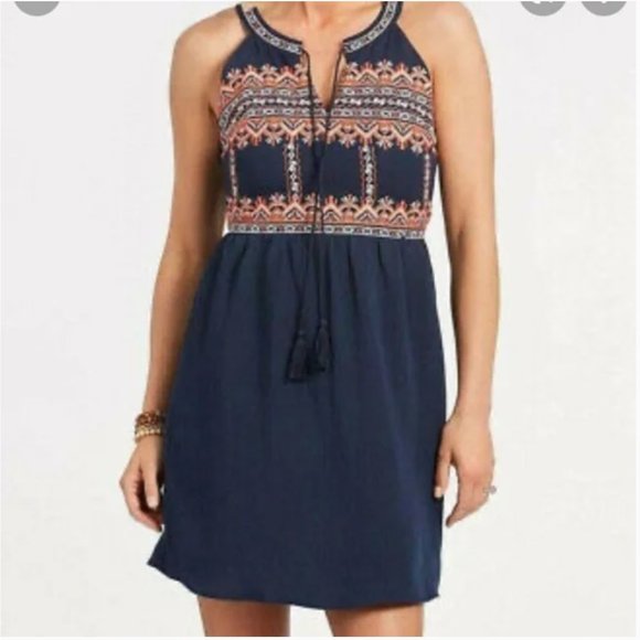 Braeve Dresses & Skirts - Anthropologie Braeve Embroidered Halter Dress